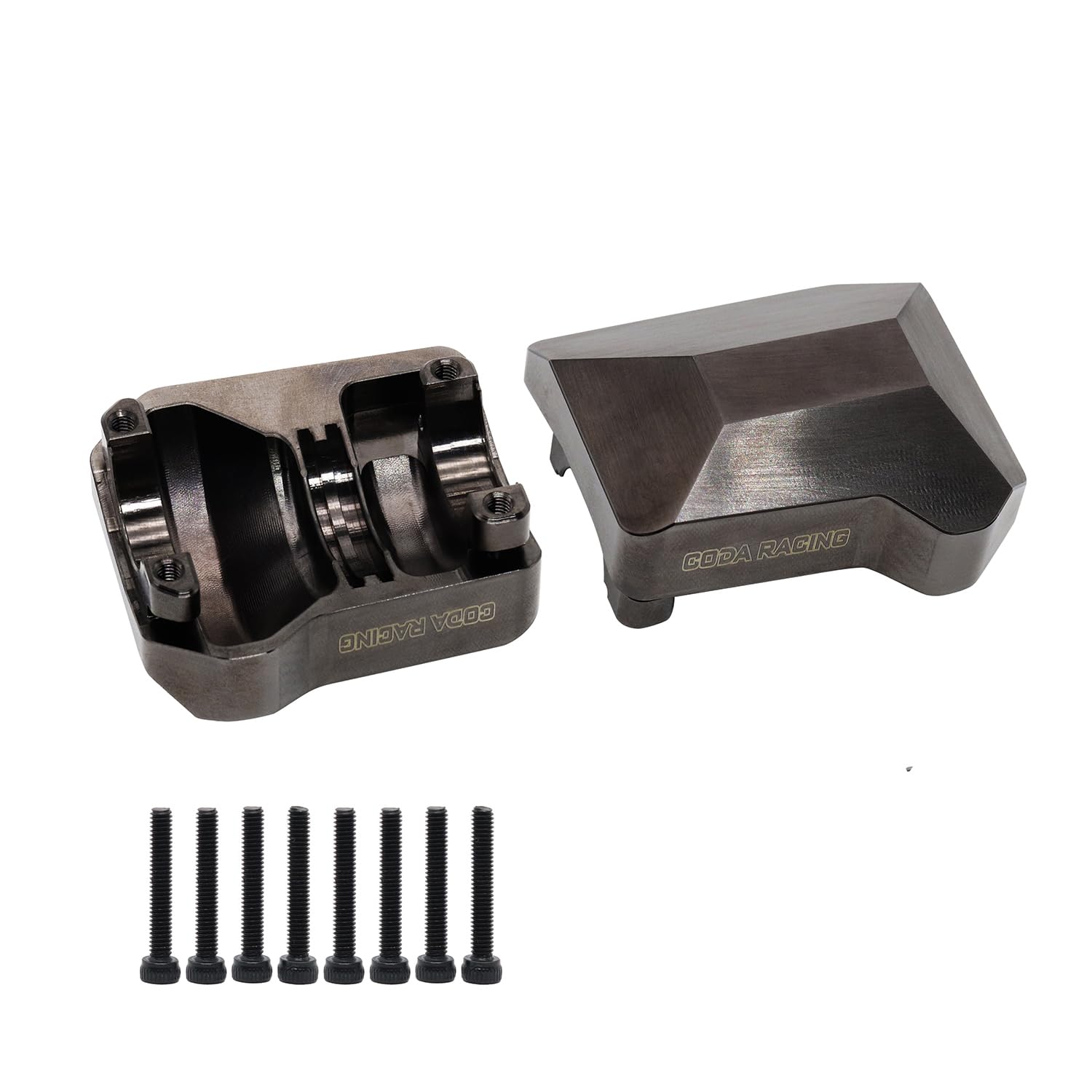 CODA RACING 2Pcs Brass Diff Cover Front&Rear Axles Housing Cover for 1/10 RC Crawler Car TRX4 Upgrade Parts-Replaces Part 8280