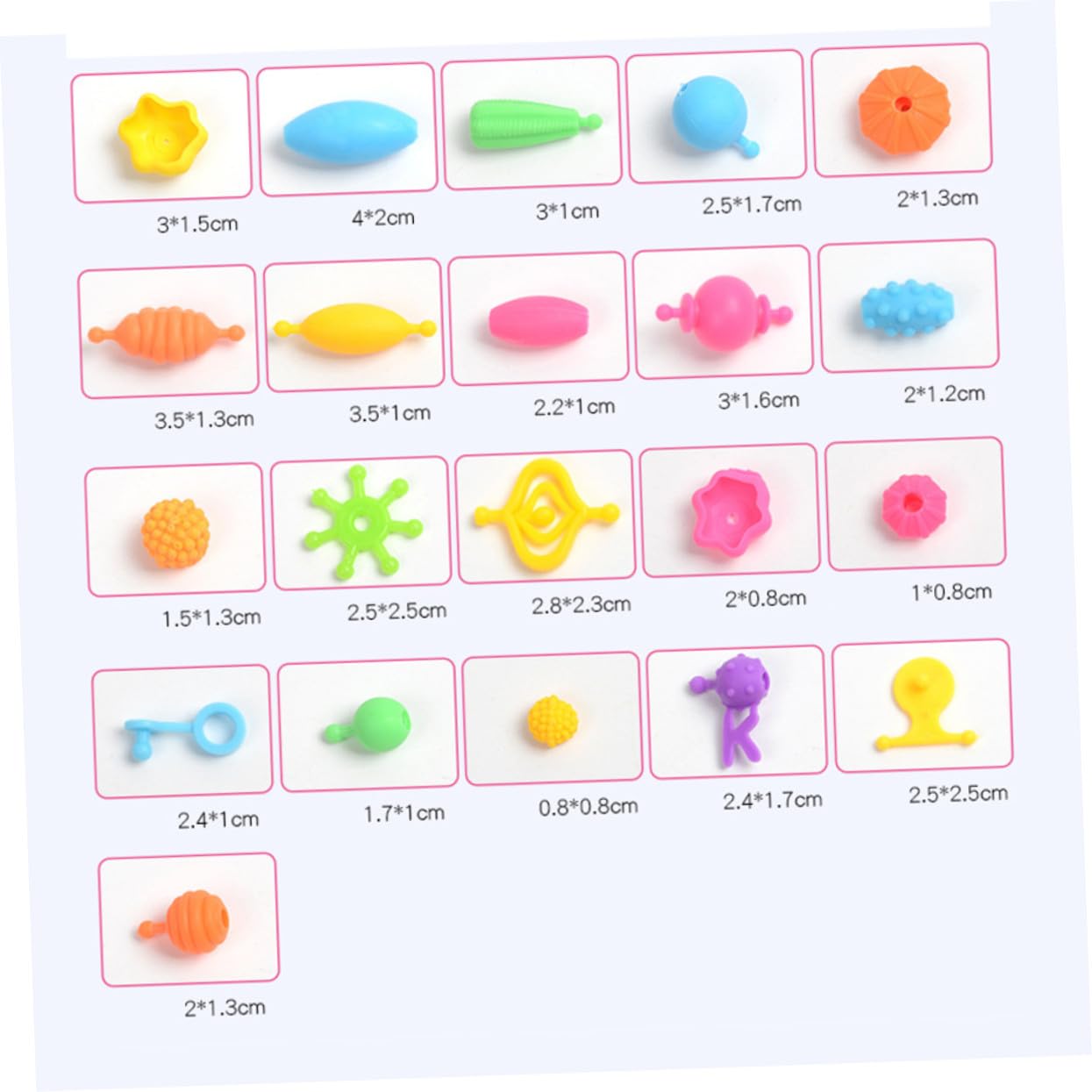 Yardwe Juego De Cuentas De Plástico Diy Para Niñas, Caja 550 Piezas, Pulseras y Collares Hechos a Mano, Almacenamiento Portátil Transparente, Manualidades Creativas Infantiles