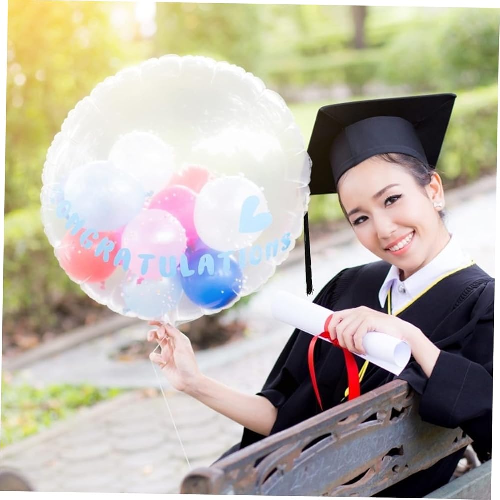 Cappello Da Laurea Opaco Con Nappa 2020: Taglia Media Regolabile, In Poliestere, Per Adulti