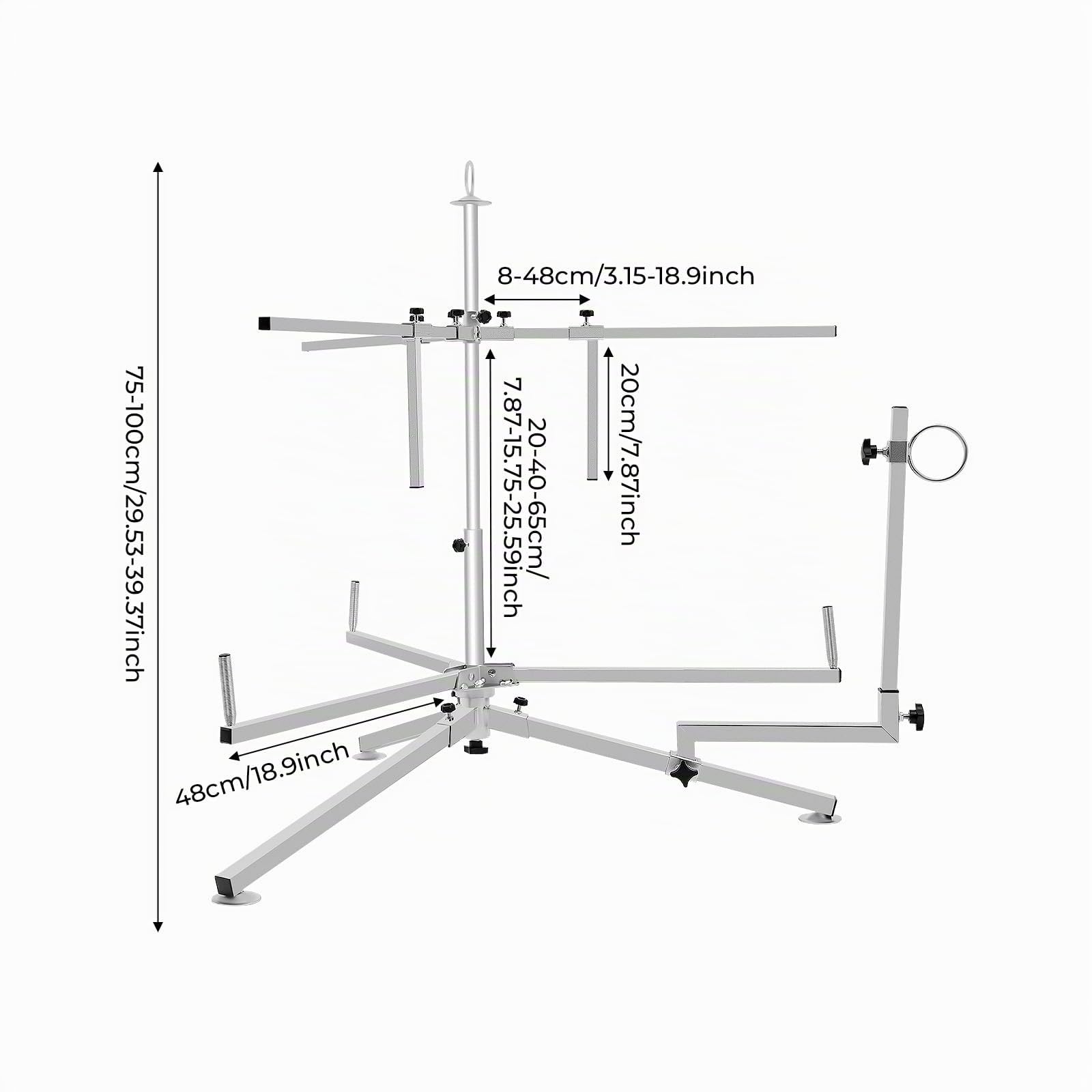 Dévidoir de tuyau pour chauffage au sol, chauffage au sol, 3 niveaux avec sac de transport, dérouleur de tuyau, diamètre réglable, très résistant, pour PEX, PERT, PE, tuyaux de chauffage, tuyaux d'eau