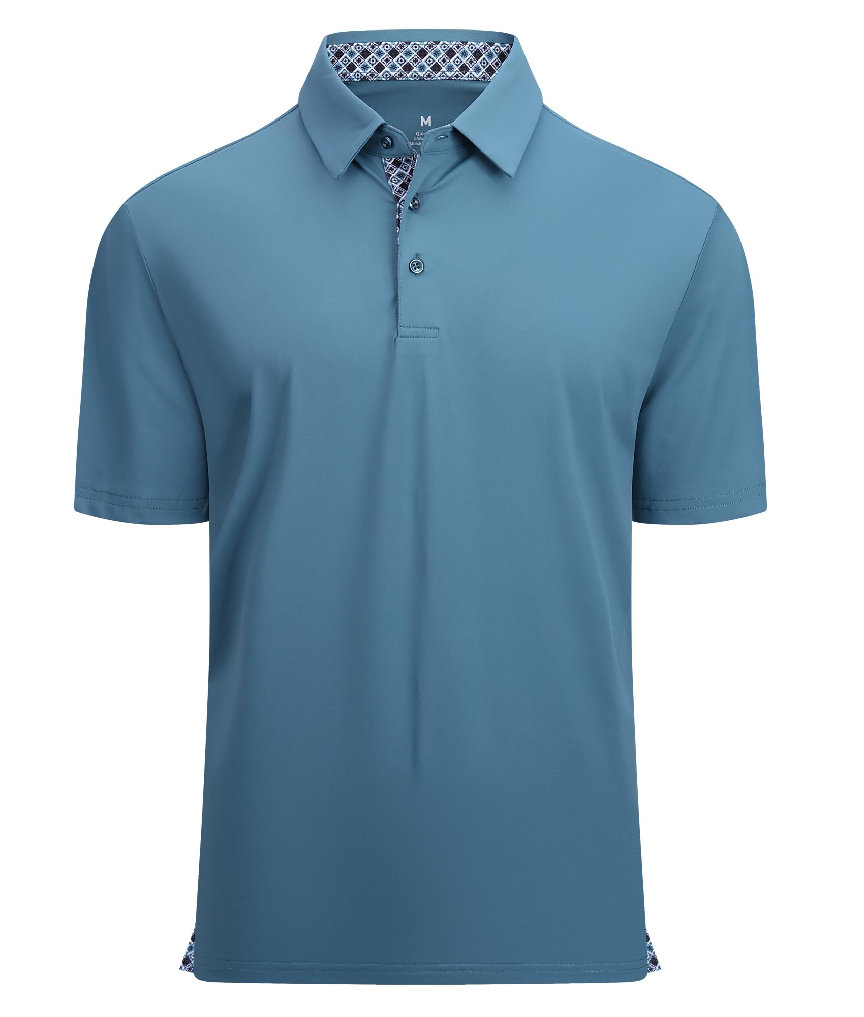 Mens Golf Shirt Quick-Dry Solid Short Sleeve Polo Shirts