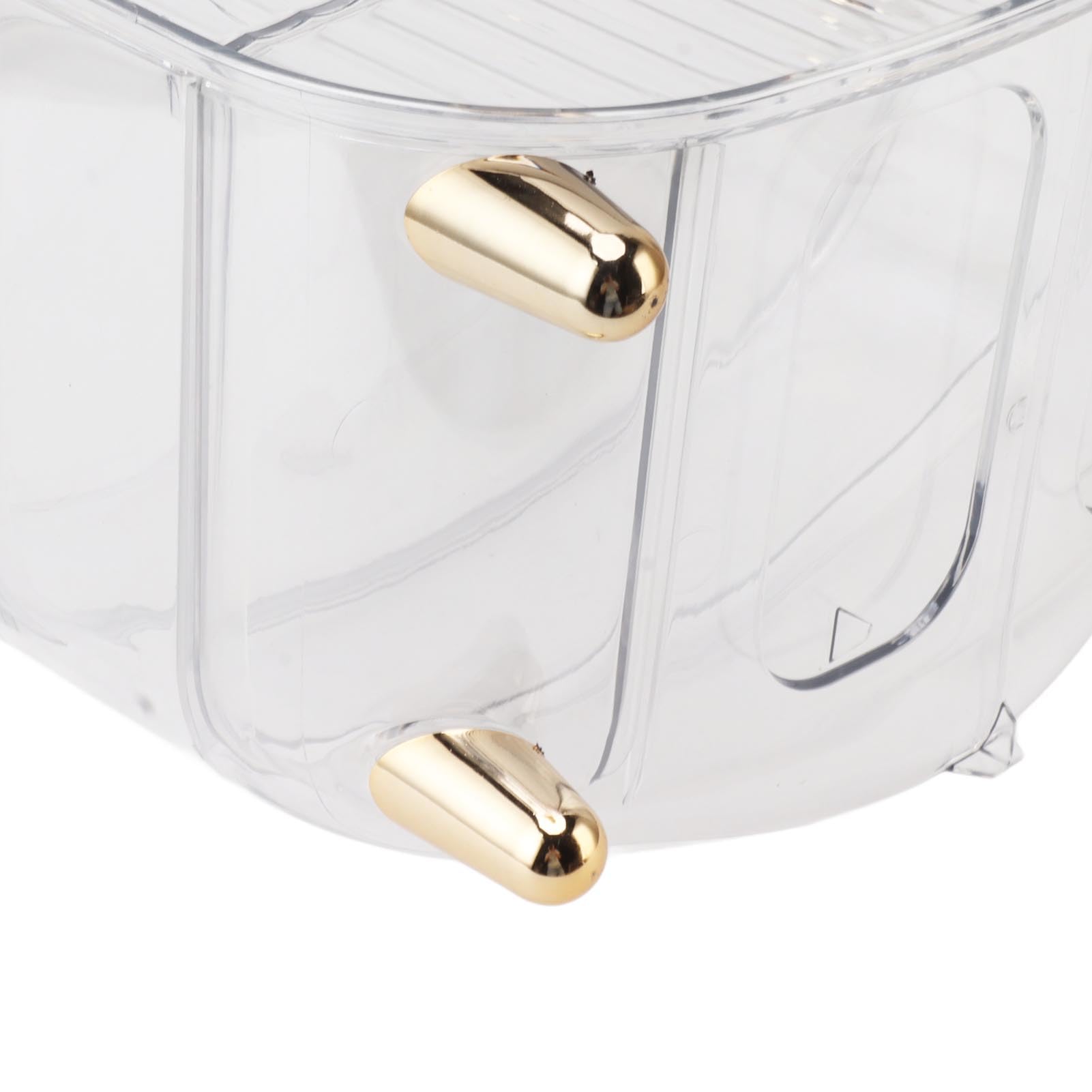 Caja de Almacenamiento de Cosméticos, Organizador de Maquillaje Duradero para el Hogar, Dormitorio, Baño con 3 Capas de Gran Capacidad PET (claro)