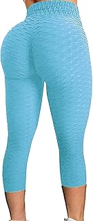 Shorts de ioga para mulheres com bolsos, shorts sensuais, calças de corrida, fitness, cintura alta, elástica, enrugada, ioga, Azul-celeste, P