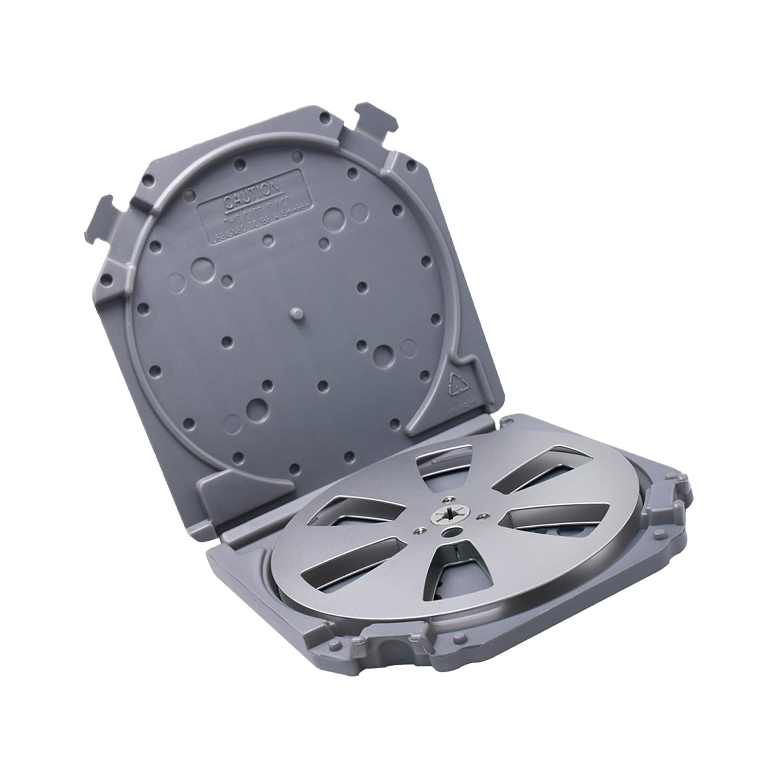7inch Auditory Reel Box with Customizable Label for Media Management Holder Case Protective Tape Reel Case