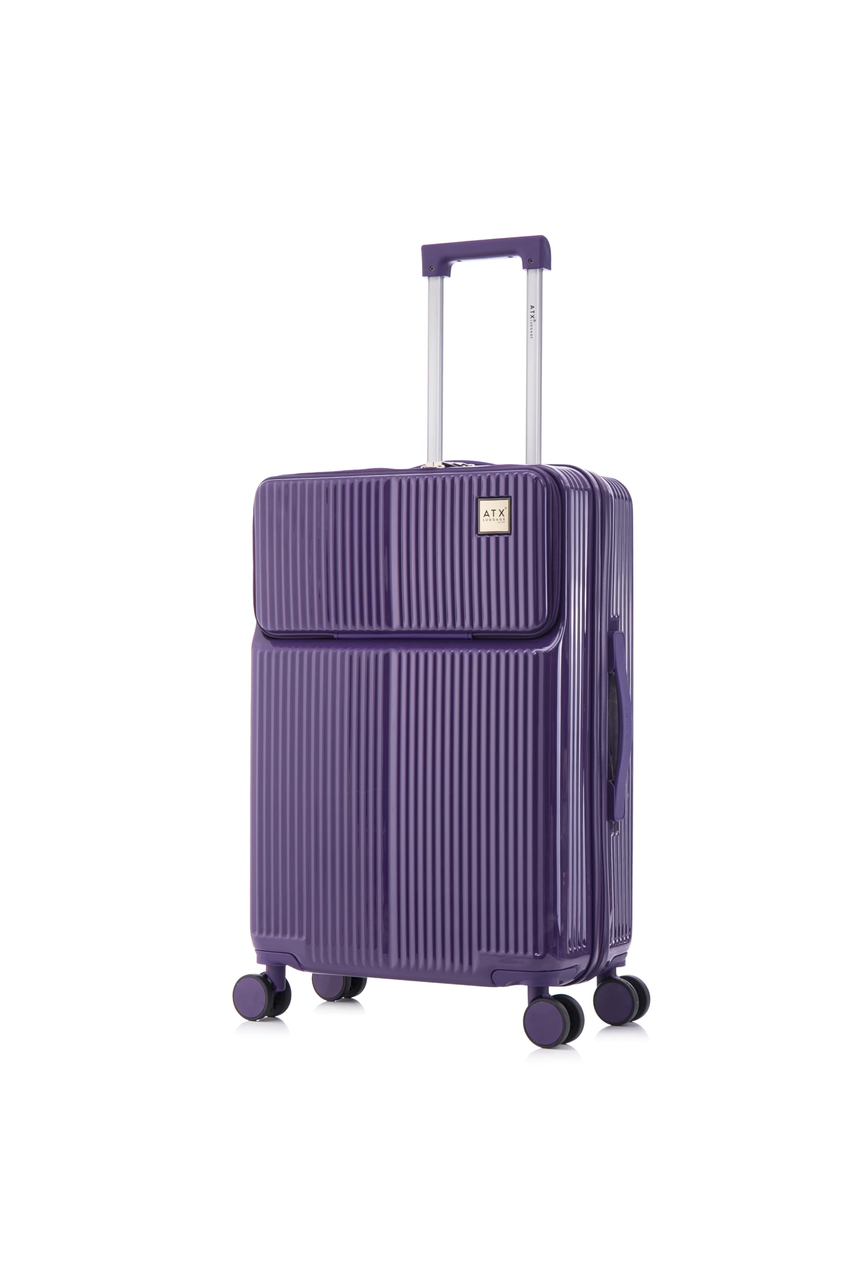 Amazon | [ATX LUGGAGE] スーツケース フロントオープン 軽量 耐衝撃