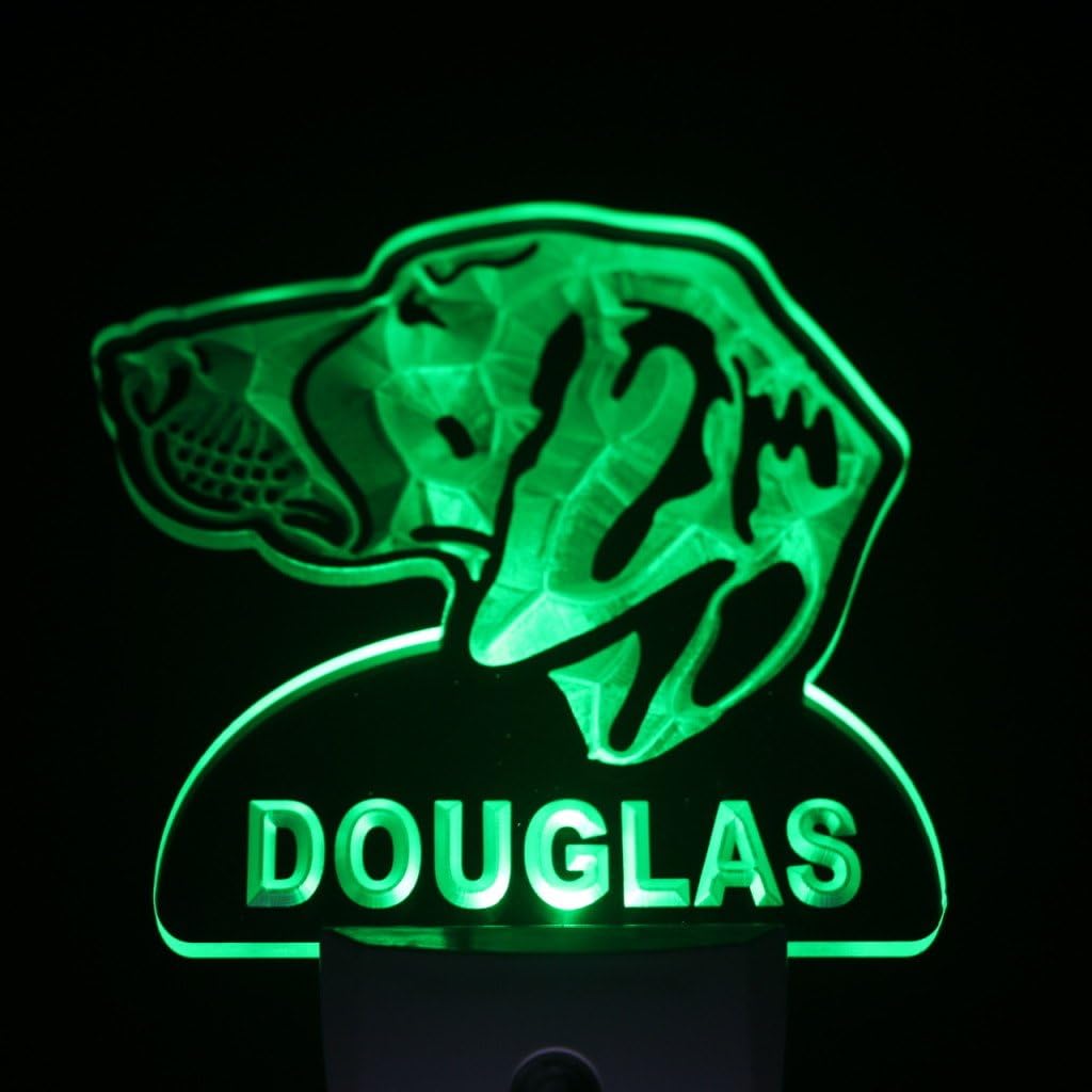 ADVPRO ws1079-tm Pointer Dog Personalized Night Light Name Day/Night Sensor LED Sign