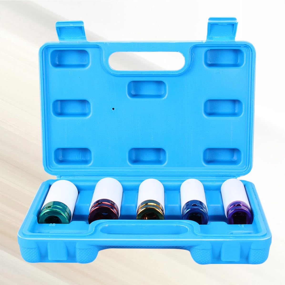 5 Piezas Juego de Vasos Protectores para Tuercas de Rueda 15 17 19