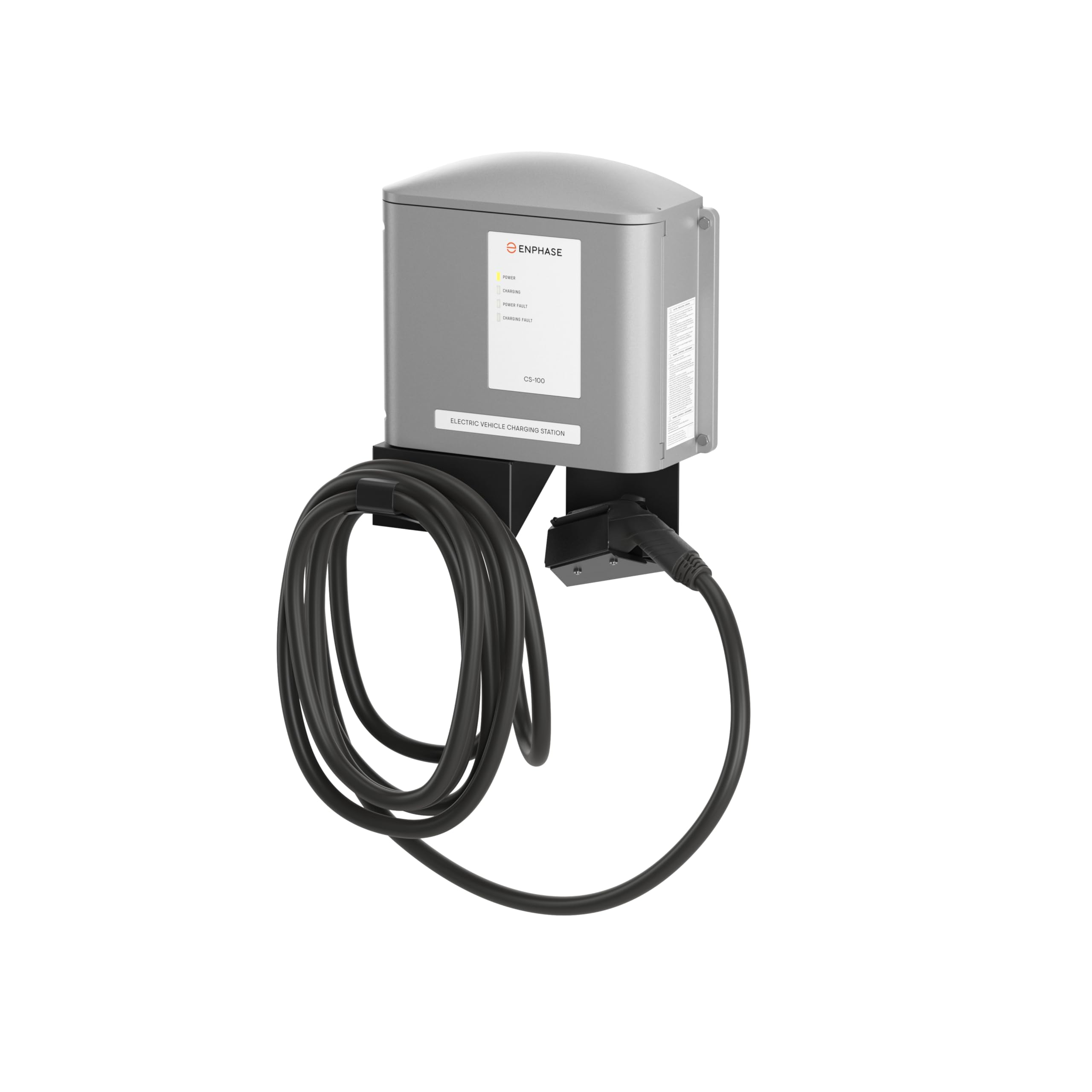 80 Amp Hardwired EV Charger - Enphase CS 100, Level 2 Charger, Safety Certified, Indoor/Outdoor, 25ft Rugged Cable & J1772 Connector, 19.2 kW Power
