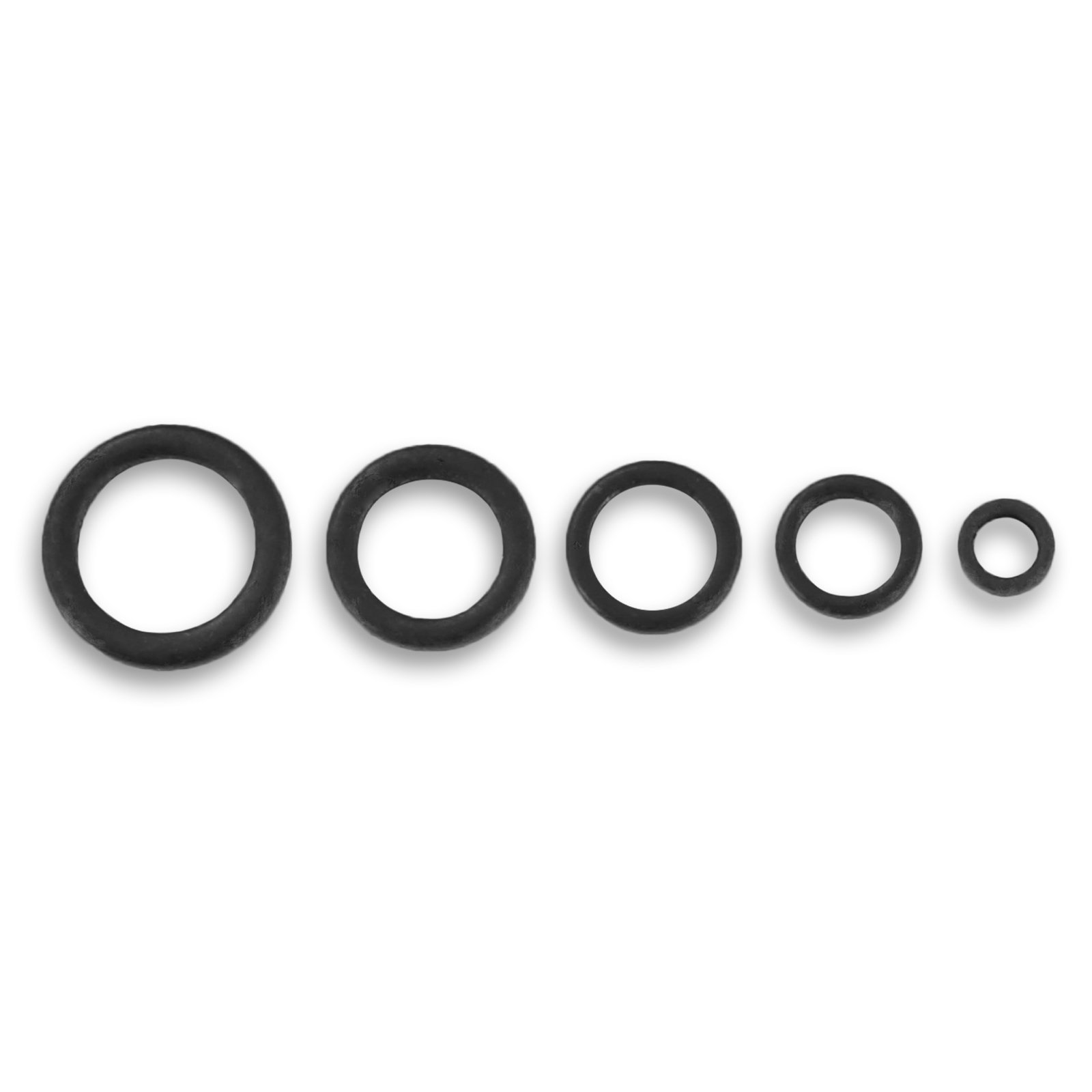 Bank Tackle Rig Rings Carp Fishing Terminal Tackle Matt Black (3.7mm Small, x 100 Pack)