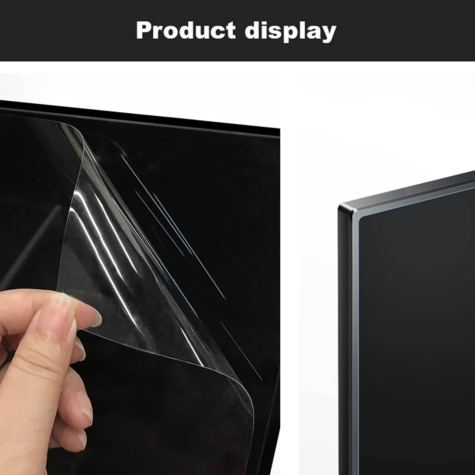 65-calowa folia ochronna na ekran telewizora, ochrona przed niebieskim światłem Anti Glare Filter podświetlany ekran ulga zmęczenie oczu Ultra Clear do LCD, LED, OLED i QLED 4K HDTV, 32-75
