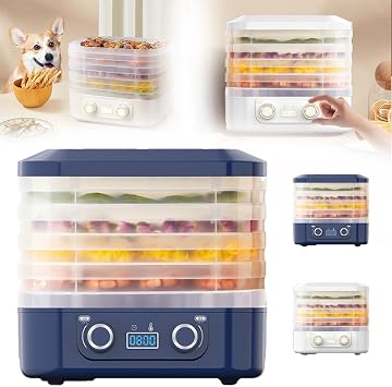 Food Freeze Dryer Machine for Home, New Digital Freeze Dryer, Multi-Layer Fruit Freeze Dryer, Adjustable Temperature Meat Freeze Dryer, Compact Food Dehydrator for Home Kitchen Blue