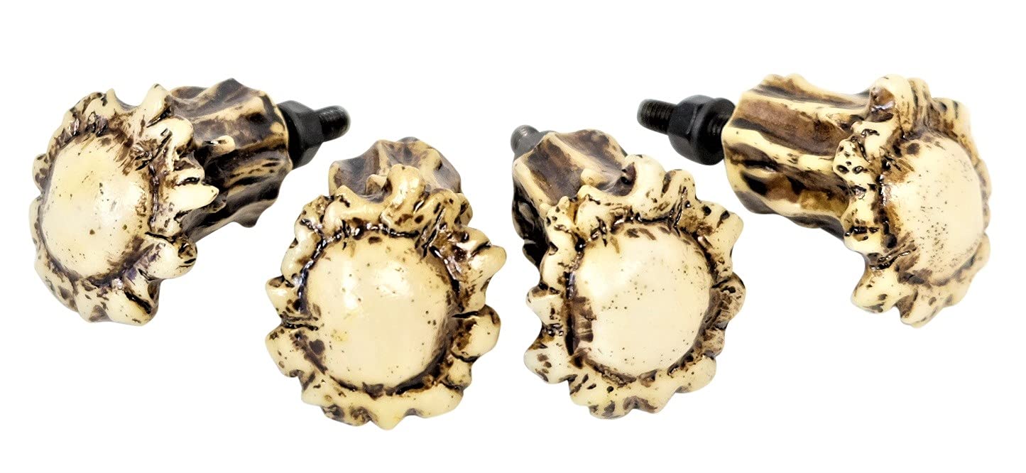 BestGiftEver Rustic Antler Crown Drawer/Cabinet Knobs (Set of 4)