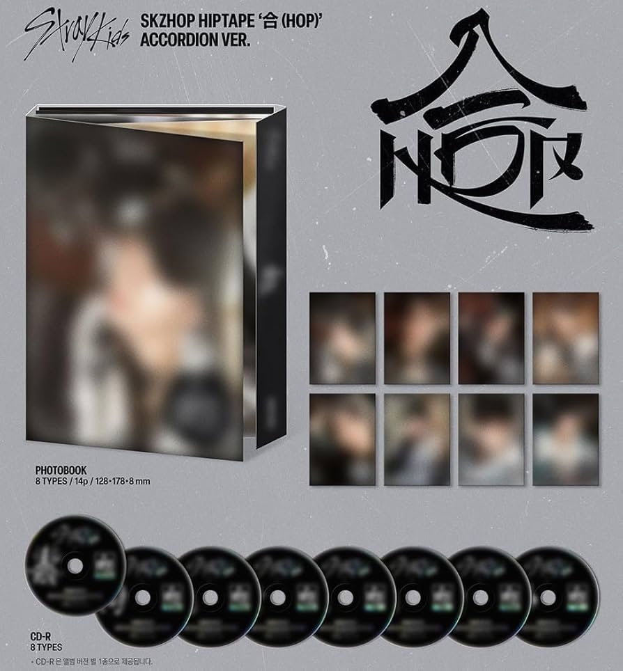 straykids hop 合 accordion 8種セット Amazon.com: Stray Kids 10th Mini Album SKZHOP HIPTAPE 合