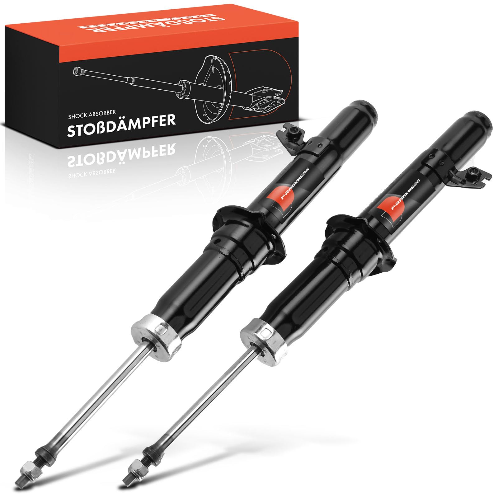 Frankberg 2 amortiguadores delanteros 490 mm presión de gas GS1D34900F | Compatible con: 6 Combi GH, 6 Saloon GH, 6 Hatchback GH