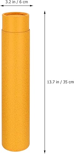 Miniatura 4 de EXCEART Tubos de almacenamiento de documentos Tubo de póster de documento Tubo de almacenamiento de papel para planos Impresiones Carteles Objetivos