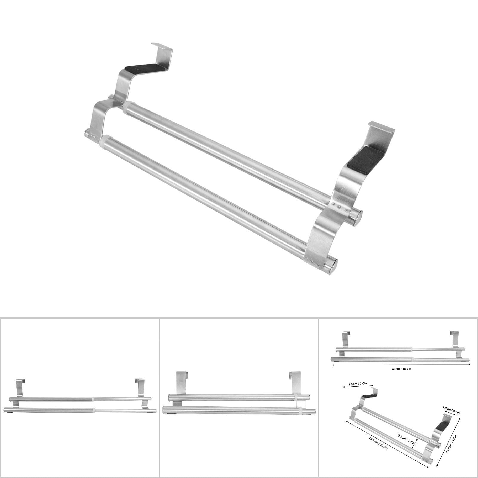 Barre Serviette Acier Inoxydable Porte-serviettes Rétractable HONPHIER - Acier Inoxydable 304 - 49-90 Cm Ajustable - Avec Crochets - Salle De Bain/cuisine 49-90cm Ajustable Barre Serviette Acier Inoxydable Porte-serviettes Rétractable HONPHIER - Acier Inoxydable 304 - 49-90 Cm Ajustable - Avec Crochets - Salle De Bain/cuisine 49-90cm Ajustable
