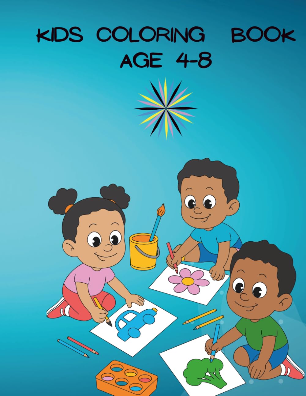 Kids Coloring Book Age 4- 8