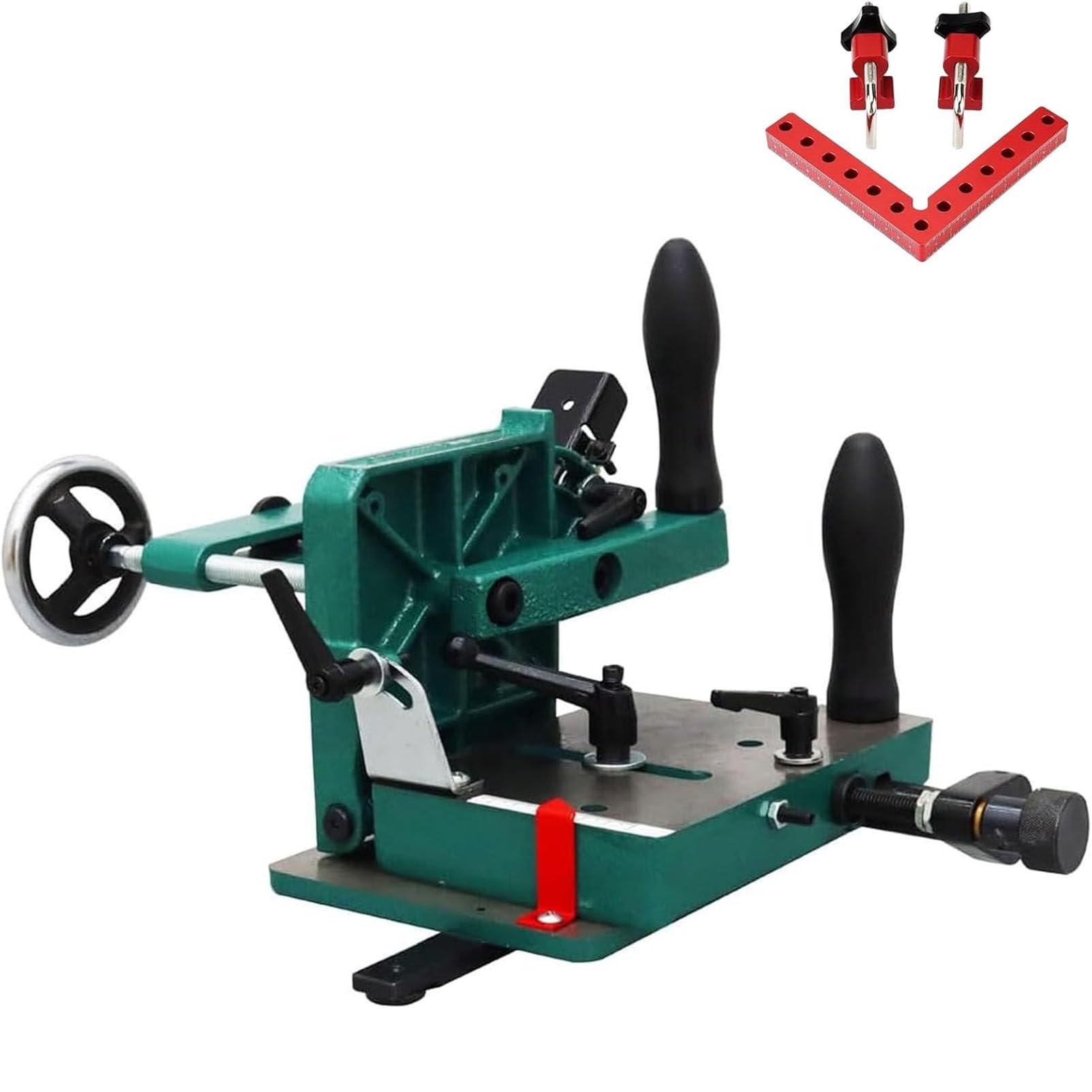 JXYQ Adjustable Tenoning Jig for Precision Drilling on Table Saws and Desktop Woodworking, Maximum Clamping 82.5mm, Fixture for Accurate Woodworking Projects