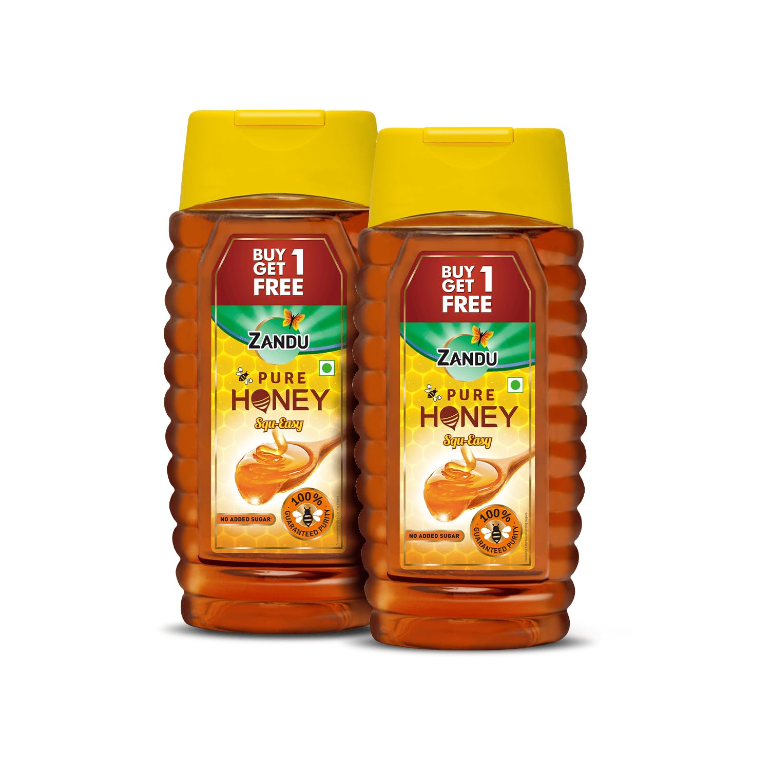 Zandu Pure Honey Squ-Easy (Buy 1 Get 1 Free), 800 g (400 g + 400 g)