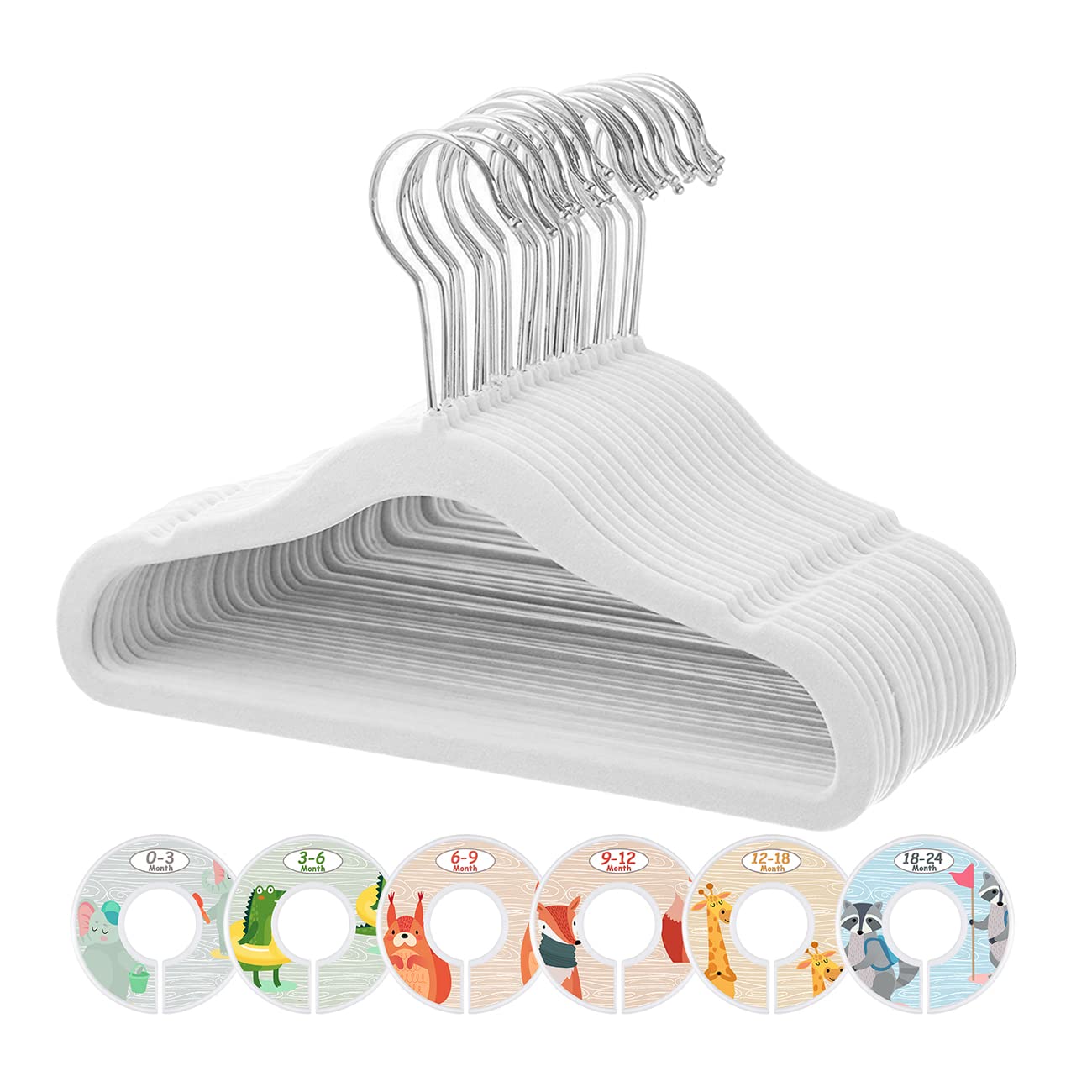 Buy ManGotree Baby Velvet Hangers, Infant and Toddler Hangers, NoSlip Children Hangers, Ultra