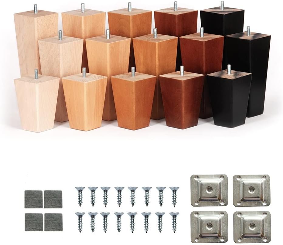 8'' Queen Anne Wooden Furniture Legs Feet For Stool Bed - View #4