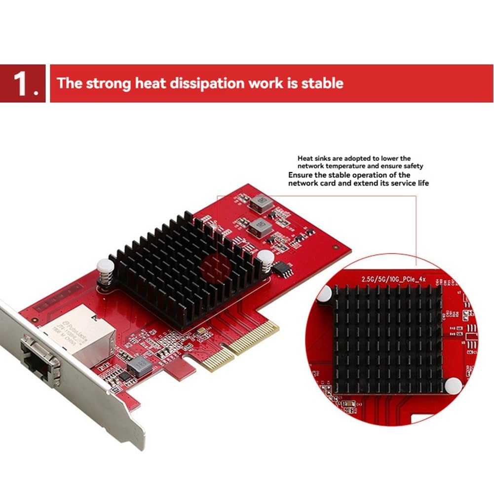 Scheda di Rete Server 10G Server Rosso