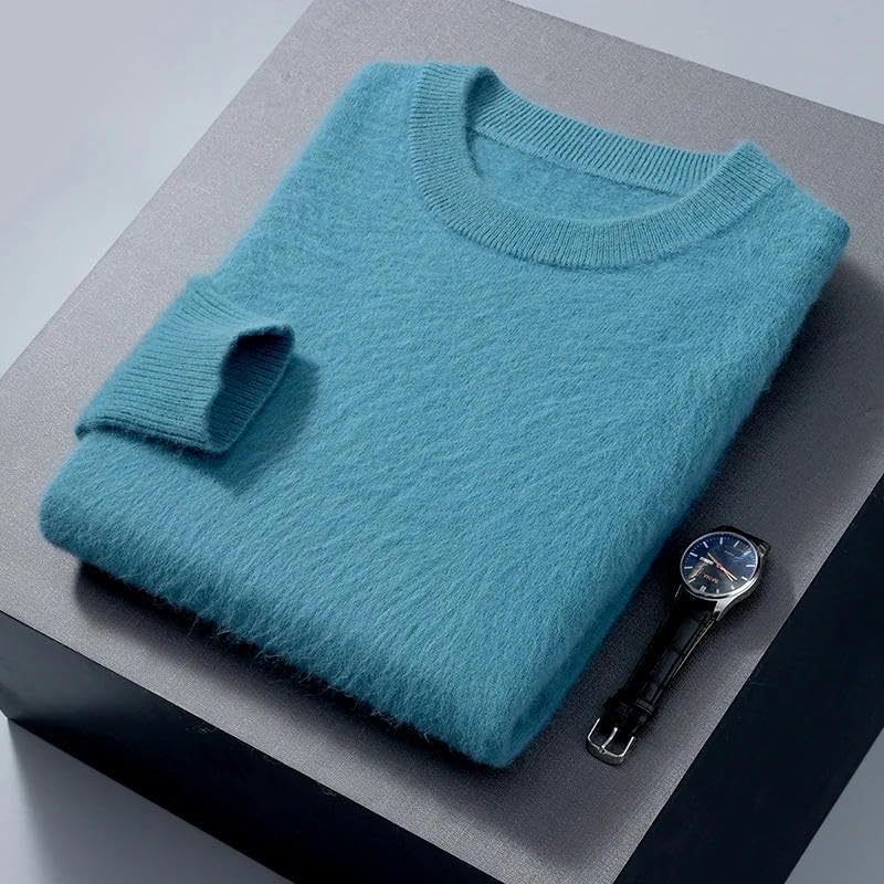 Men's Cashmere Sweater Autumn/Winter Pullover Knitted Long Sleeved Simple Business Casual Round Neck Men's Sweater2