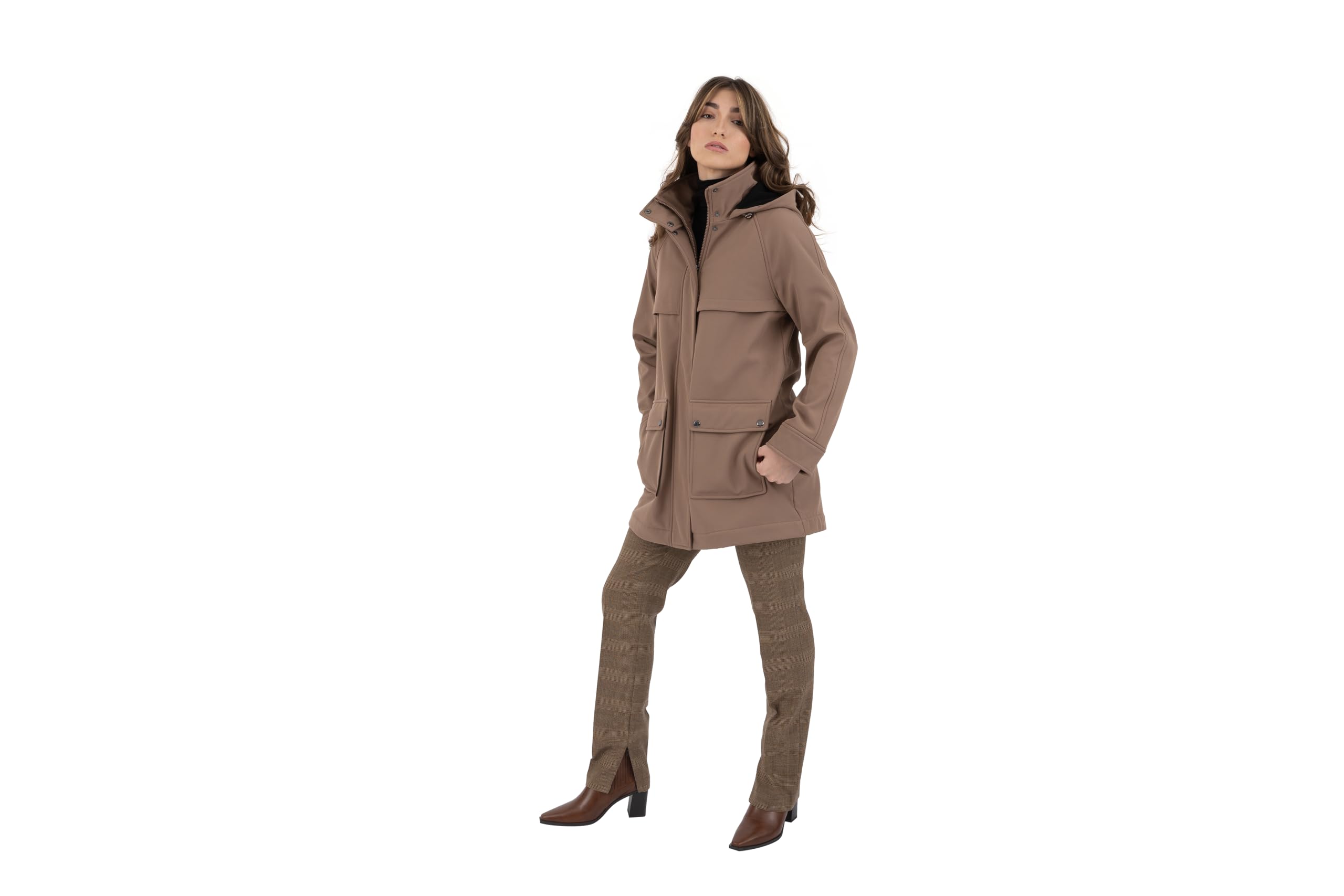 Nine West Damen Softshell Jkt With Hood Jacke (1er Pack)
