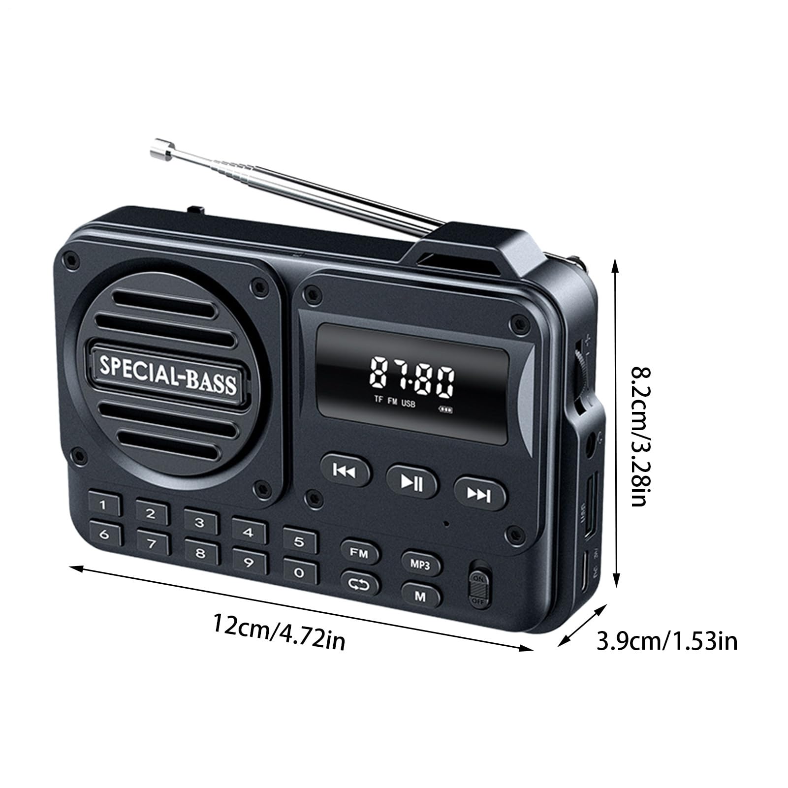 Radio Portatile - Schermo LED Buona Ricezione | Radio Meteo,Per Donne Uomini Adolescenti Senior Fidanzata Amico Viaggio di Affari Interni Esterni Scuola Strada Trip