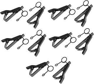 OSALADI 20 Peças Microfone De Lapela Microfone De Lapela Sem Fio Microfone De Lapela Sem Fio Mini Microfone De Lapela Clipe De Microfone De Metal Clipes De Microfone Clipe De Gravata