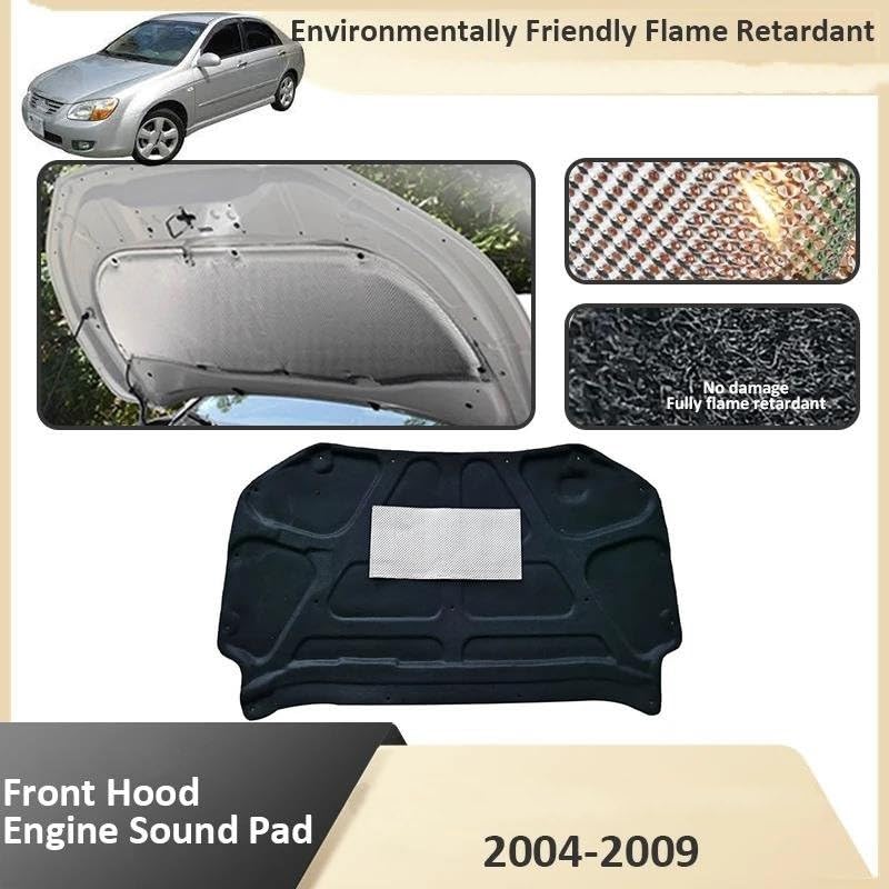 Coussin d'isolation thermique capot contre la chaleur sur Kia