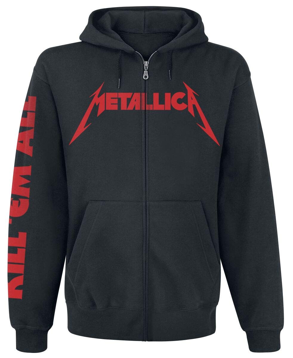 Sudadera Con Cremallera Hombre Metallica Sudaderas Con Capucha