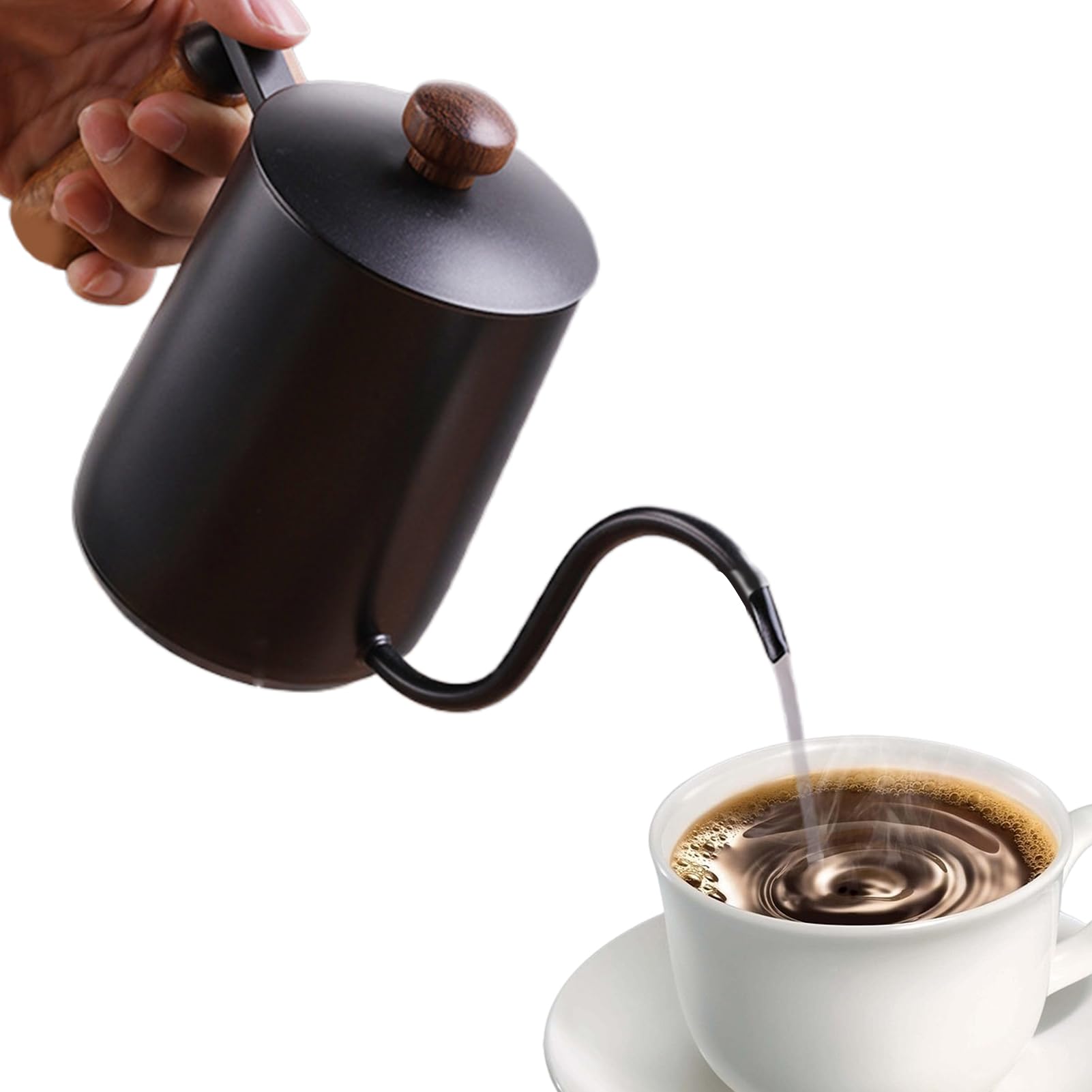 Bollitore a collo d'oca Beccuccio lungo e stretto per gocciolamento, 600ml