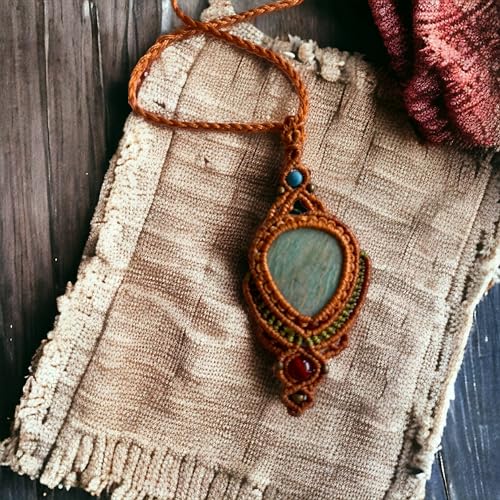 AYANA-Amazonite-Handmade-Macrame-Necklace-for-Women-Adjustable-Healing-Crystal-Pendant-Eco-Friendly-Handcrafted-Macrame-Jewelry-with-Ethically-Sourced-Gemstones-Womens-Tribal-Bohemian-Jewelry