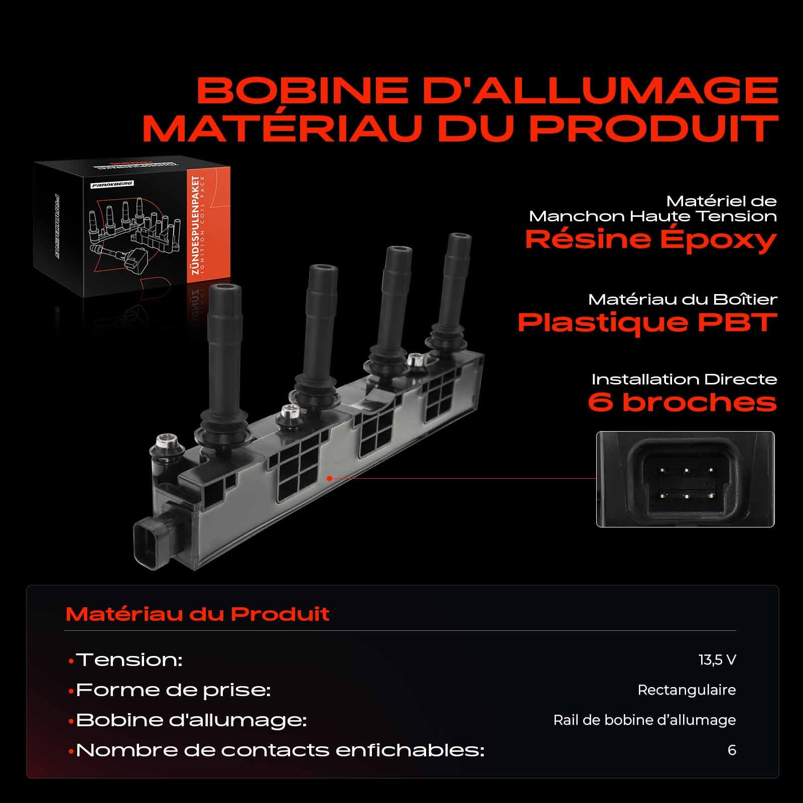 Frankberg Module d'allumage à bobine 1208307