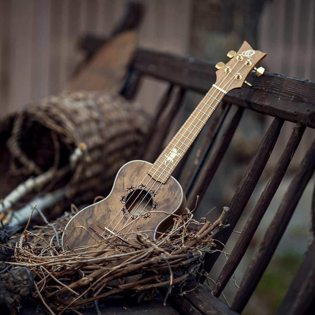 Ortega LIZARD-CC-GB Ukulele Lizard Series Concert Estuche incluido - Paldao natural