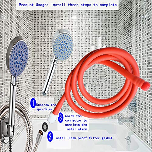 Image of Enema Hose Reusable,Shower Anal Douche Nozzle for Men and Women,Enemas Tubing Anal Cleaning 59in with Beads