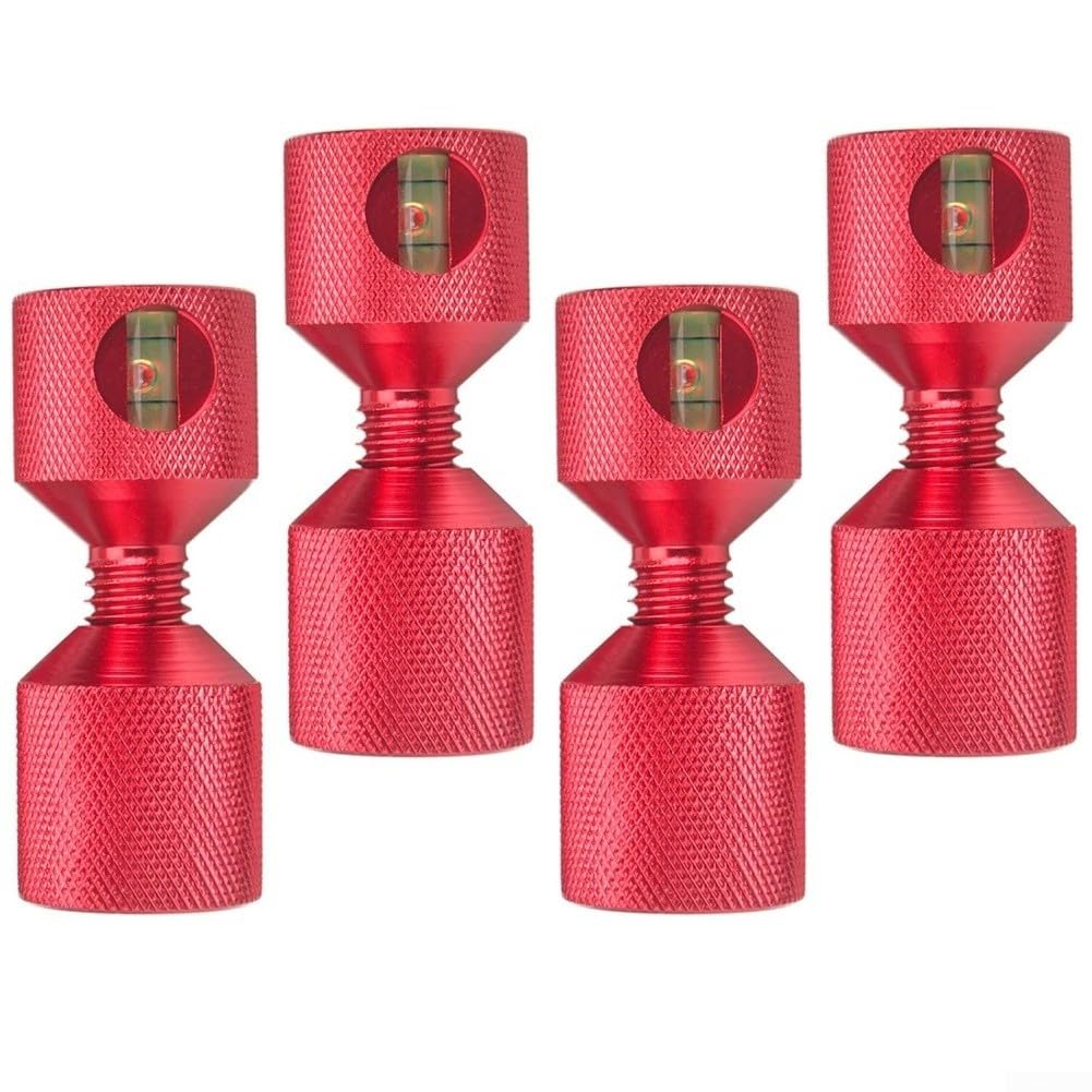 Pernos de localización de la brida de aluminio del agujero dual con el nivel incorporado para la precisión mejorada en la configuración de la tubería 4 pedazos