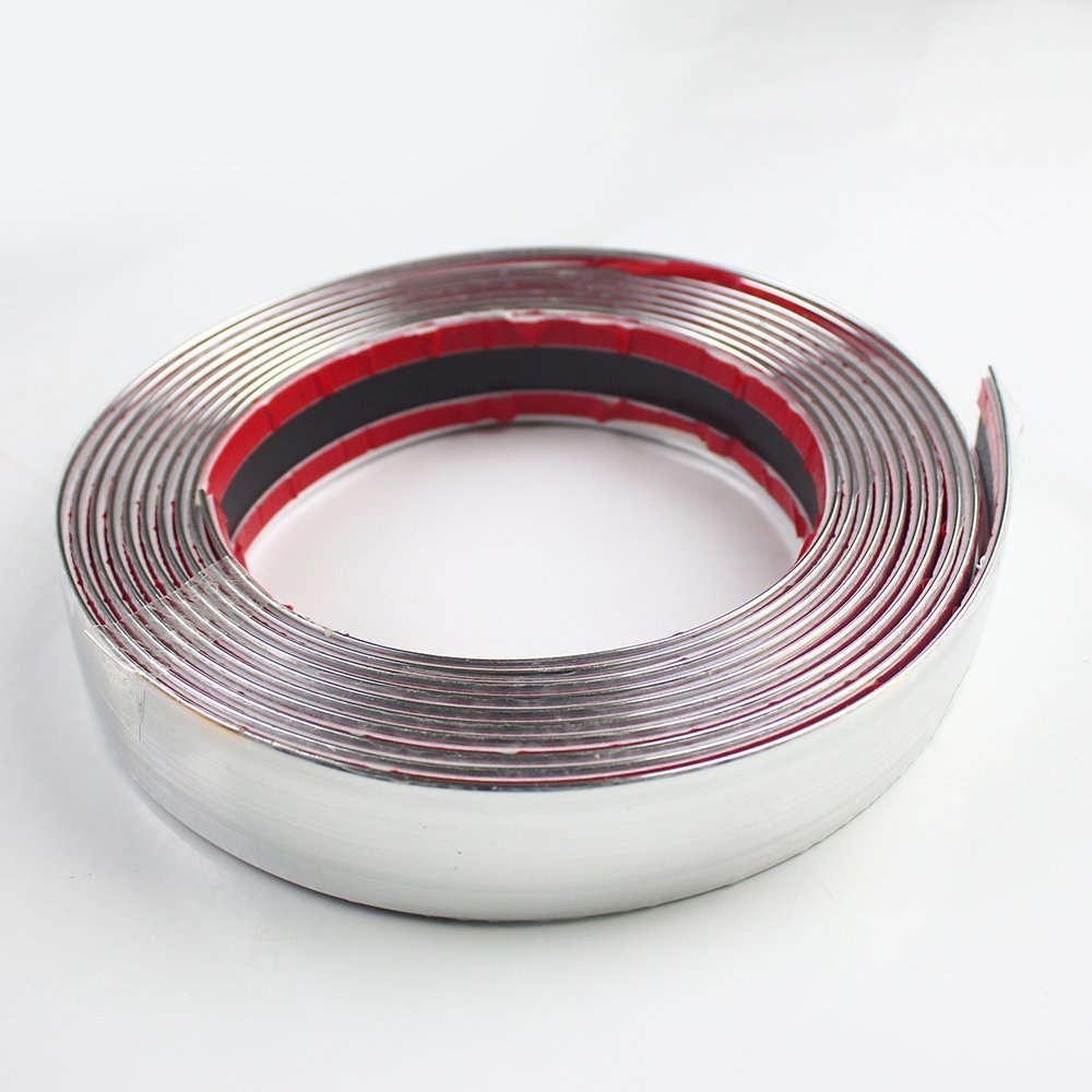 30mm Car Decoration MOULDING Trim Decorative Strip Chrome Silver By The Foot