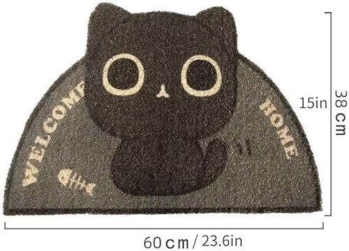 Miniatura 3 de Tapete de arena para gatos y mascotas, de 23.6 x 15 pulgadas, a prueba de agua, de PVC, lindo, tapete de alimentación antideslizante, fácil de