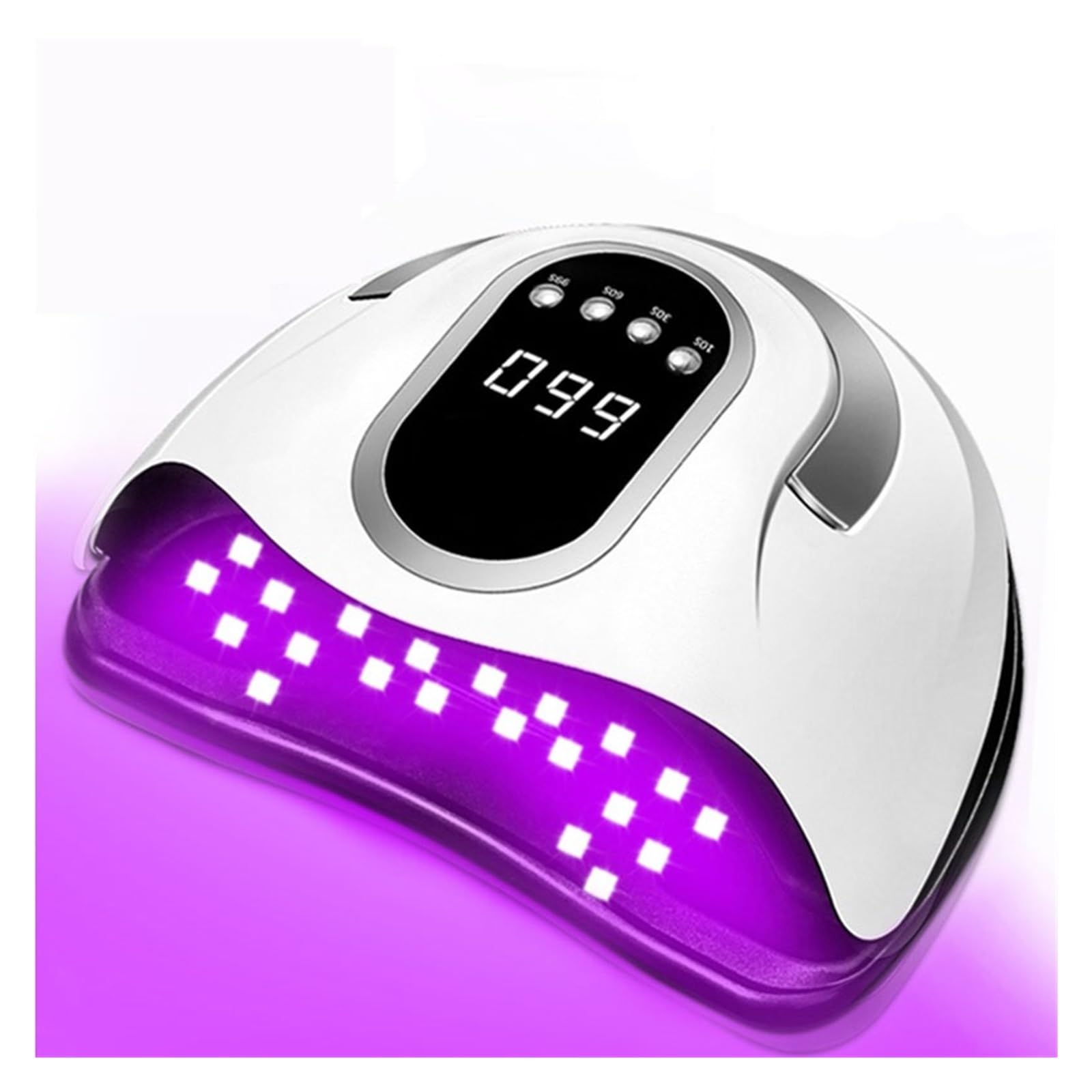 Lampara Uñas Semipermanentes, Lámpara de uñas LED UV 66 LED Secador de uñas Lámpara de uñas LED UV for curar todo el esmalte de uñas de gel con detección de movimiento Equipo de herramientas de salón