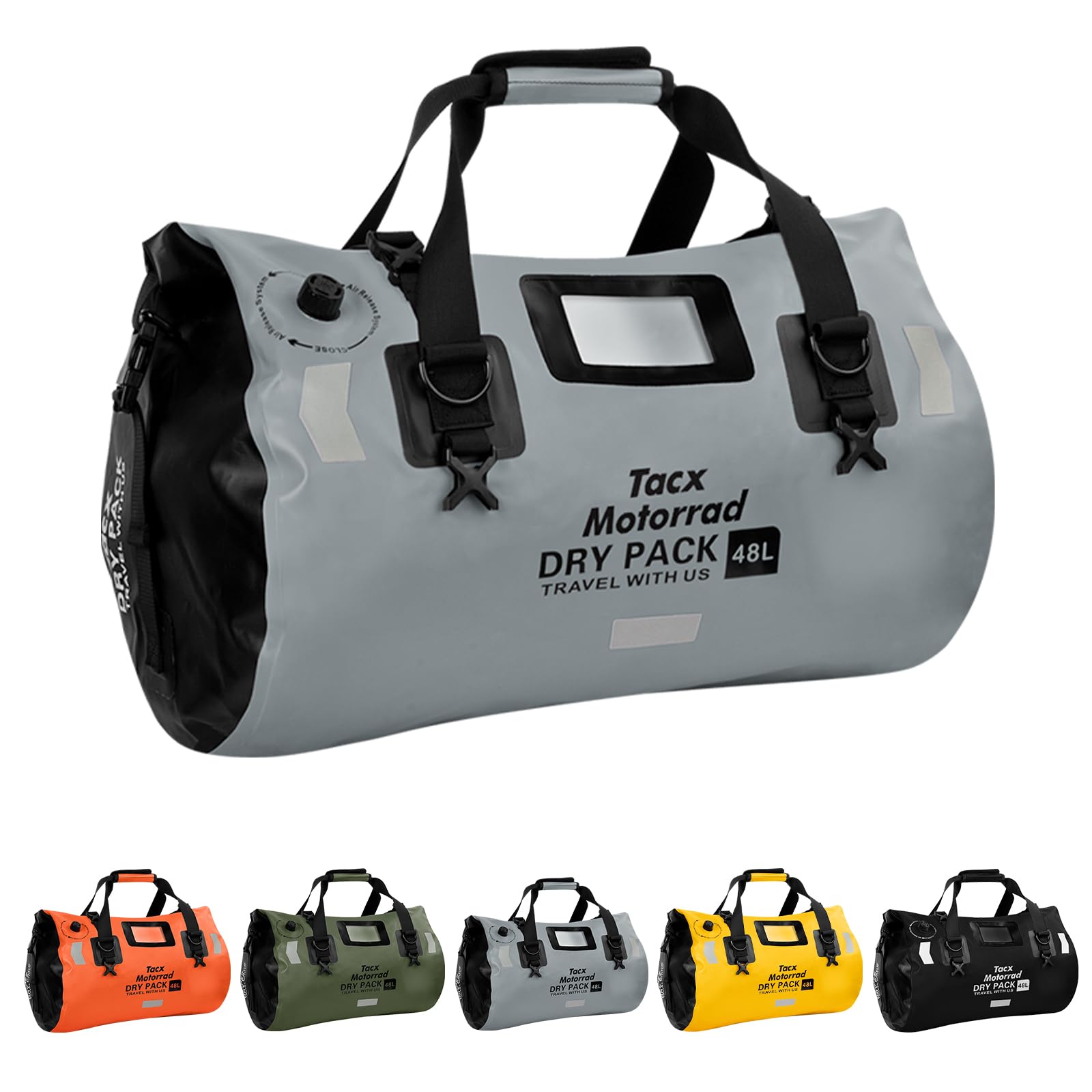 tacxmotorrad 48L waterproof duffel bag