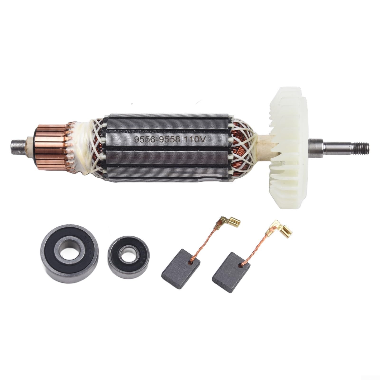 Angle Grinder for 9556, Replacement Armature for Models 9556NB 9557NB 9558HN, Metal Construction, 110V/220V Compatible(110V)