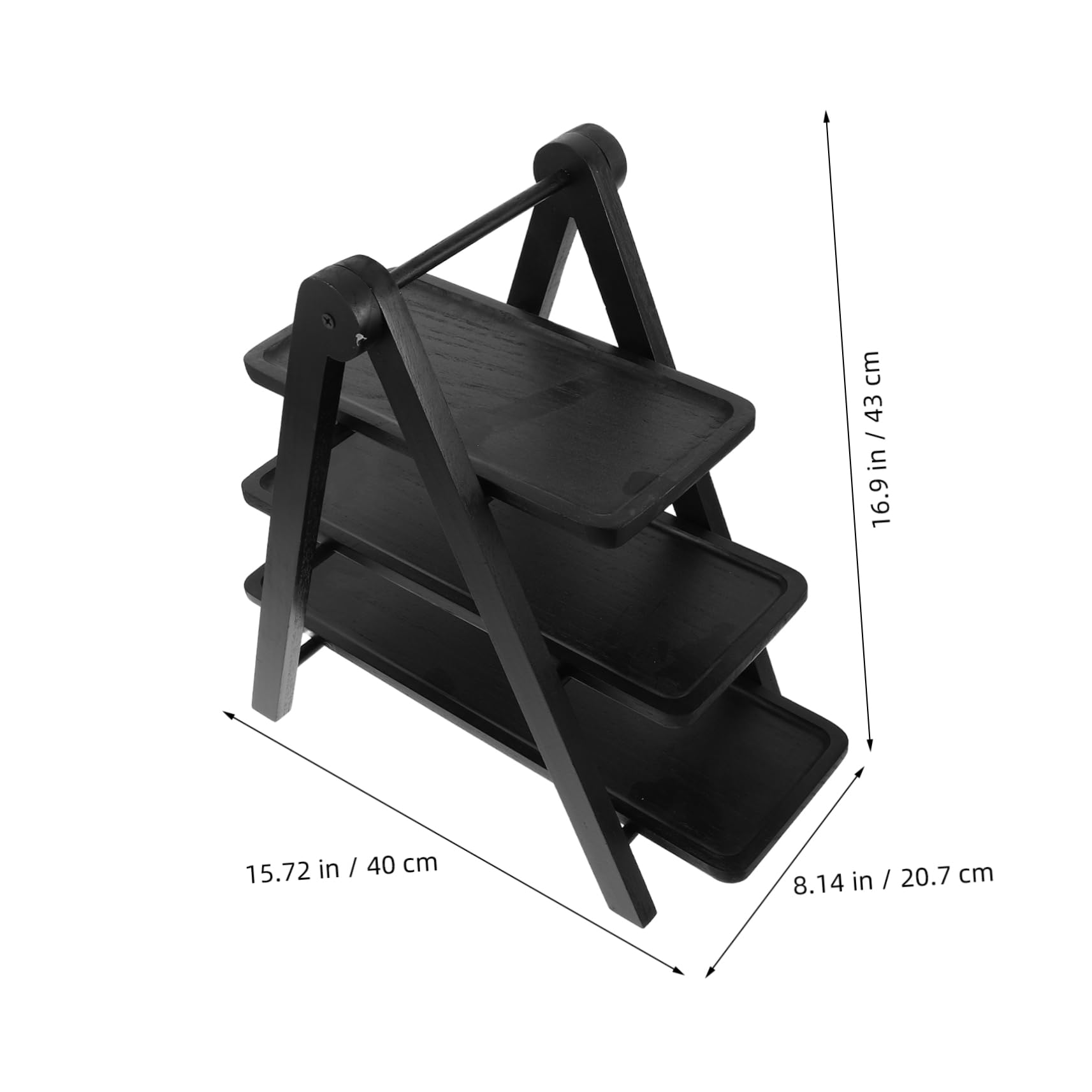 Bandejas de Comida,Bandeja Plegable Madera para Servir,Expositor Alimentos Multicapa Que Ahorra Espacio ollas Calientes,bufés y Fiestas,Ideal restaurantes,Catering Eventos.