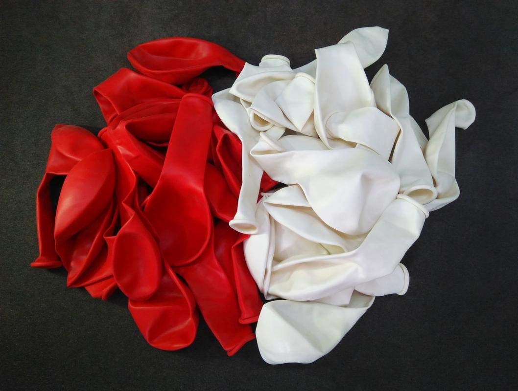100 · white & red