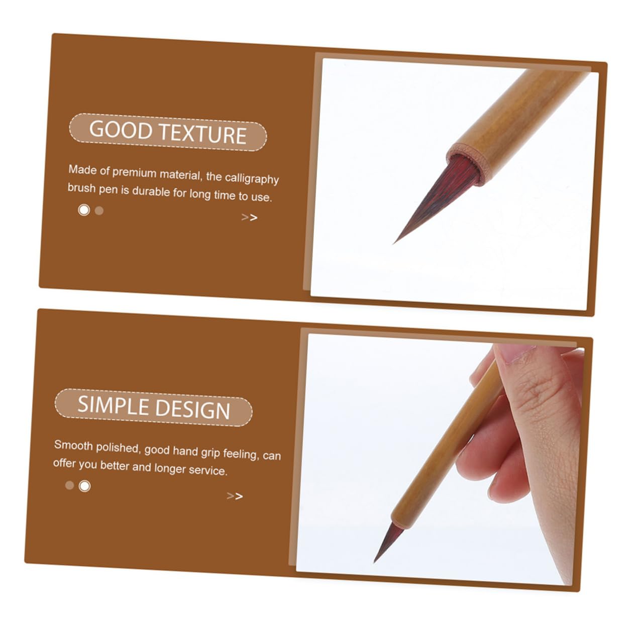DOITOOL 5 Set Calligrafia Cinesi Miniatura Per Principianti E Leggeri E Facili Usare Per Scrittura E Arte 4 Pezzi*5
