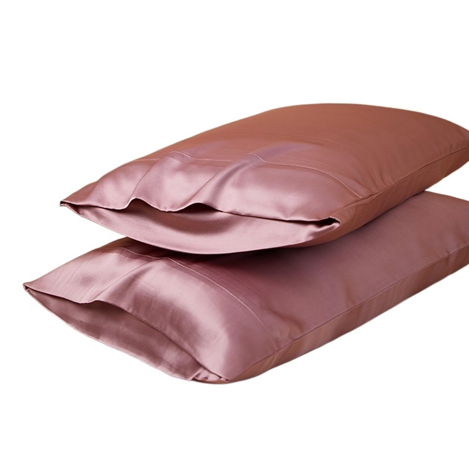 Funda Almohada Seda Fundas de Almohada Seda Morera Natural for el Cabello y la Piel 22 Fundas Reversibles for Cama Mom, Paquete 2 Funda Almohada Saten(Purple)