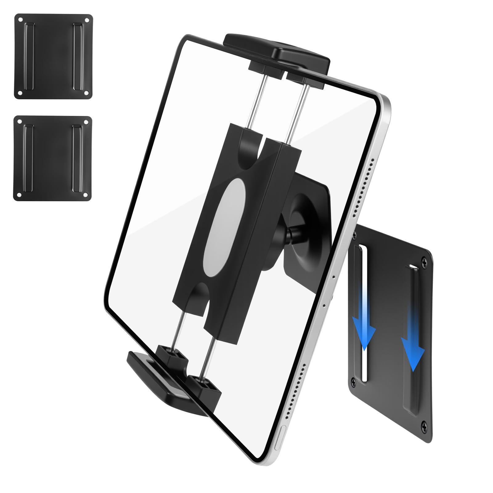 Tablet/iPad Wall Mount Holder With 3*Universal Bases Easily Switch Scenario