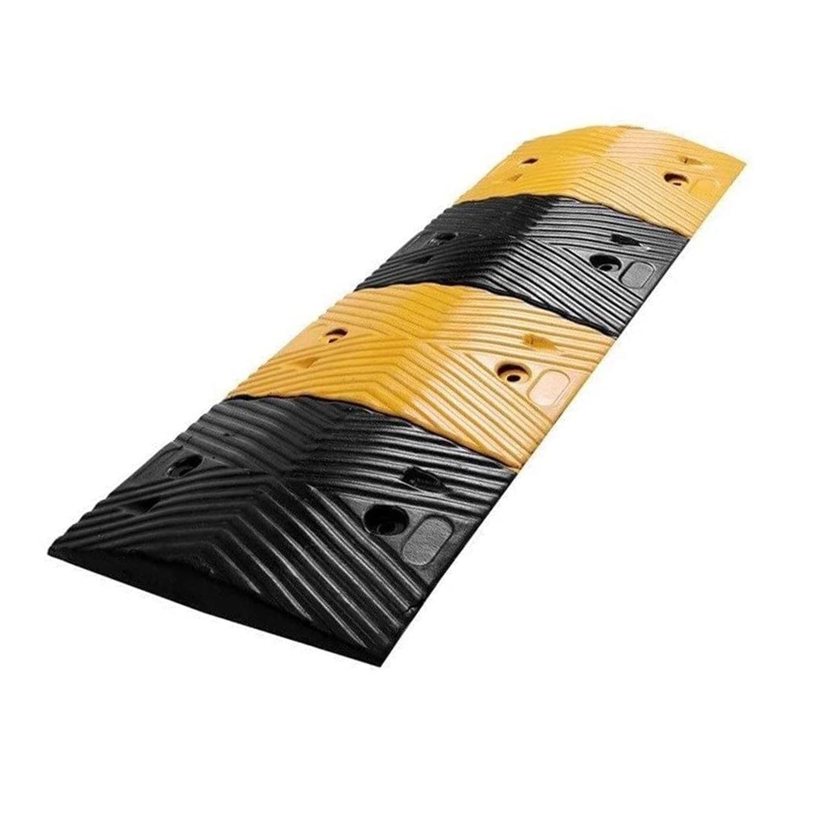 HTTGDGDH 100Cm Speed Bump 5 Mph, Speed Ramp, Rubber Road Bumps, For Asphalt Concrete Gravel Driveway Indoor And Outdoor,