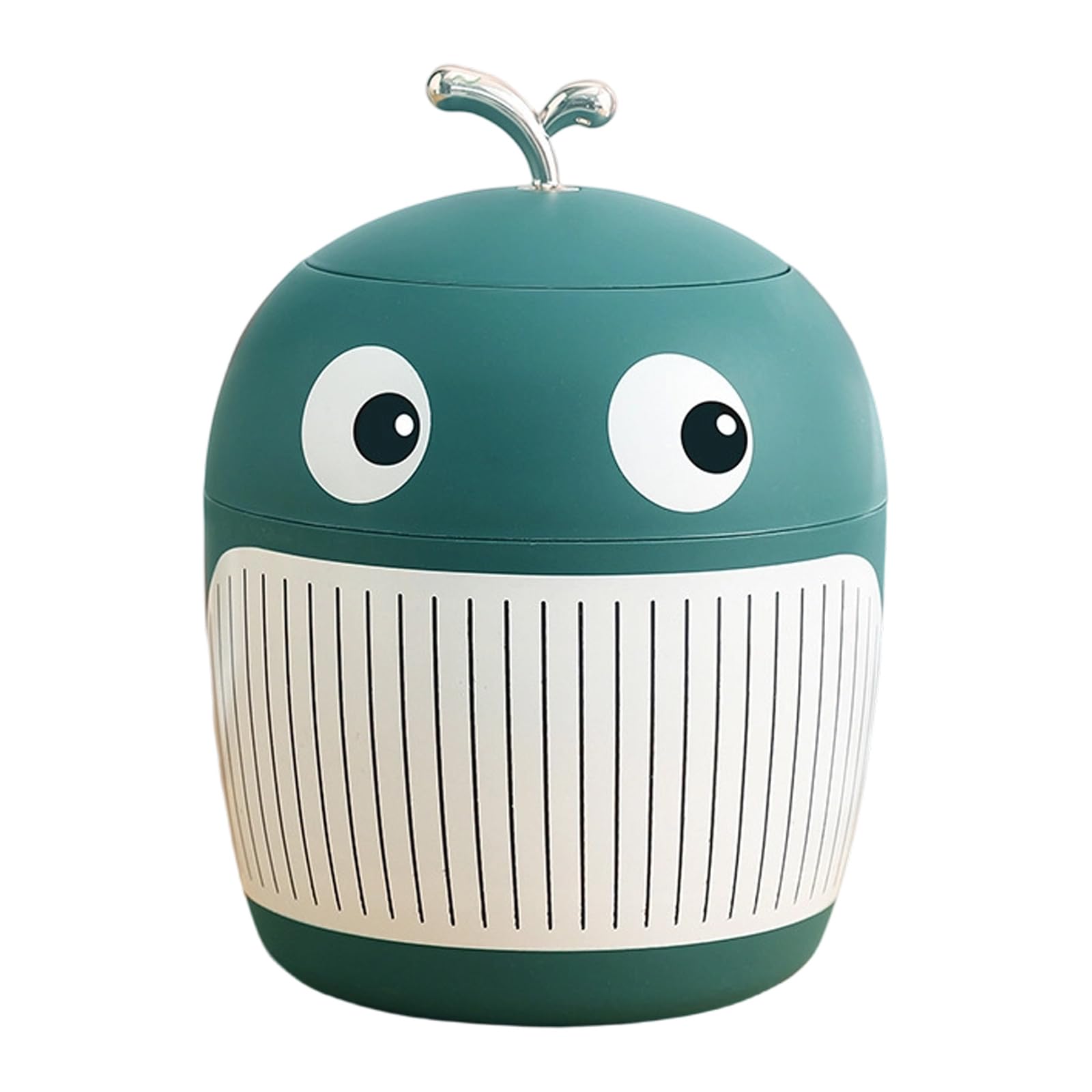 Kalttoy Desktop Cartoon Whale Trash Can Compact Space Saving for Offices Desks Sturdy Tabletop Garbage Bin Cartoon Whale Feature Perfect Home